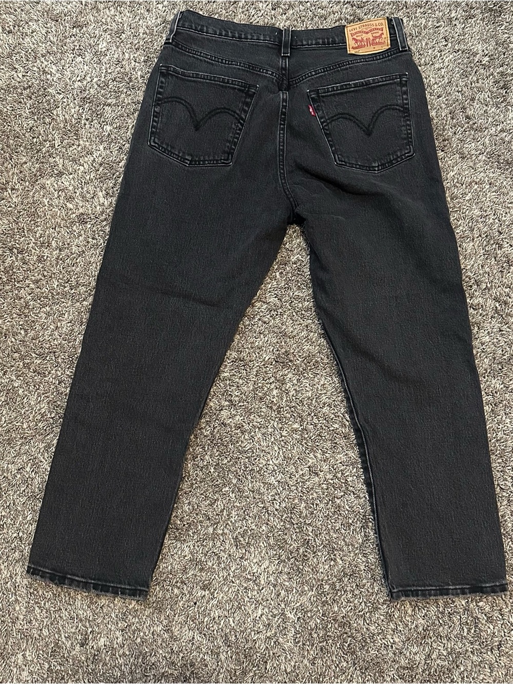 Levi's Women's 501 Black Ankle Cropped Jeans sz 31x26 - Picture 5 of 11